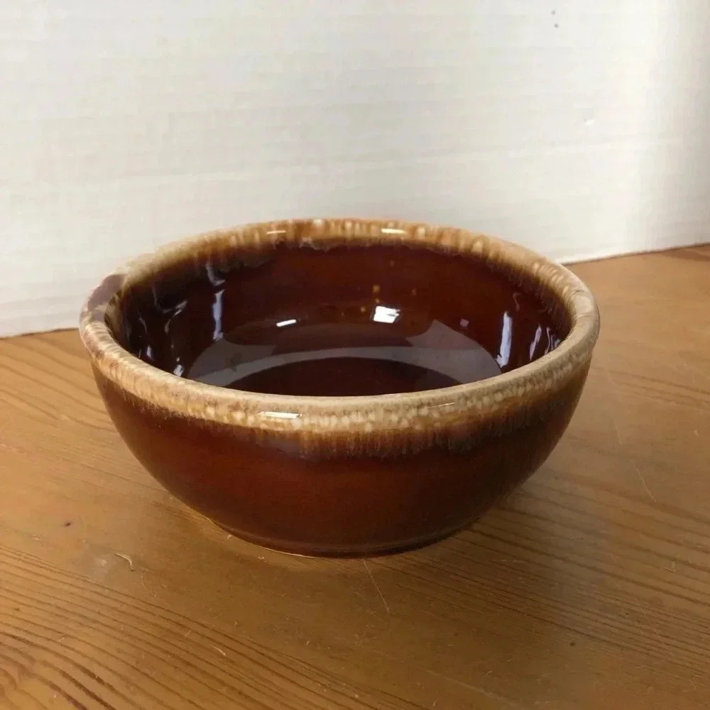 Vintage USA 5” Drip Glaze Bowl